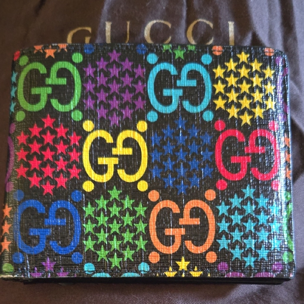 Gucci Colorful GG Pattern Wallet